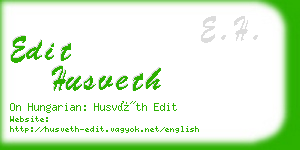 edit husveth business card